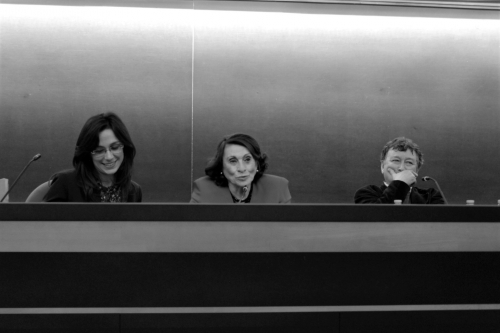 Da sinistra, Francesca Mometti, Carmen Birri, Rodrigo Diaz
