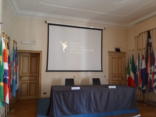 Sala Amintore Fanfani presso l'IILA_sede della conferenza stampa nazionale di presentazione del Festival